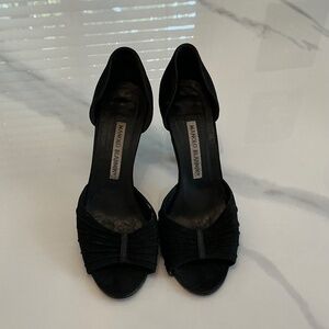 Manolo Blahnik D’Orsay Black Heels